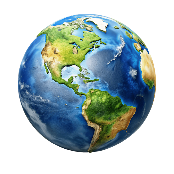 Imagem do Planeta Terra em 3D